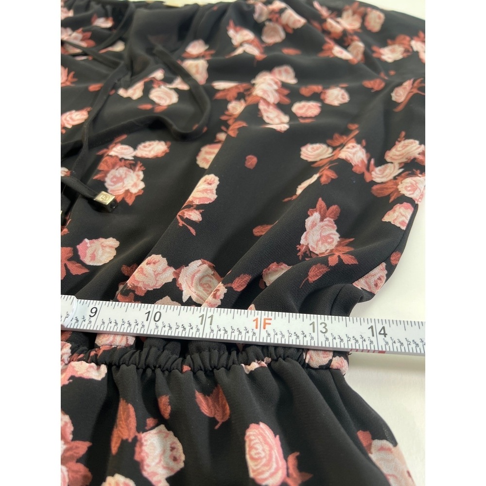 Michael Kors Women Dress Small Floral Print Long Sleeve Mini Casual Designer EUC - Picture 10 of 13